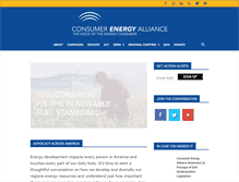 Tablet Screenshot of consumerenergyalliance.org